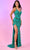Rachel Allan 70601 - Deep V-Neck Shimmer Prom Gown Prom Dresses 00 / Jade