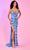 Rachel Allan 70601 - Deep V-Neck Shimmer Prom Gown Prom Dresses 00 / Periwinkle
