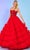 Rachel Allan 70621 - Sweetheart Beaded Corset Ballgown Ball Gowns 00 / Red