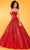 Rachel Allan 70630 - Plunging Sweetheart Glitter Prom Gown Ball Gowns 00 / Red