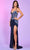 Rachel Allan 70645 - Sequined Illusion Corset Prom Gown Prom Dresses 00 / Navy Multi