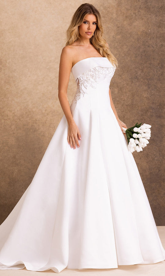 Rachel Allan Bridal RB2250 - Button Back Applique A-Line Gown