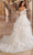 Rachel Allan Bridal RB3163 - Tie Strap Embroidered Bridal Gown Wedding Dresses