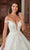 Rachel Allan Bridal RB4143 - Off Shoulder Glitter Bridal Gown Evening Dresses
