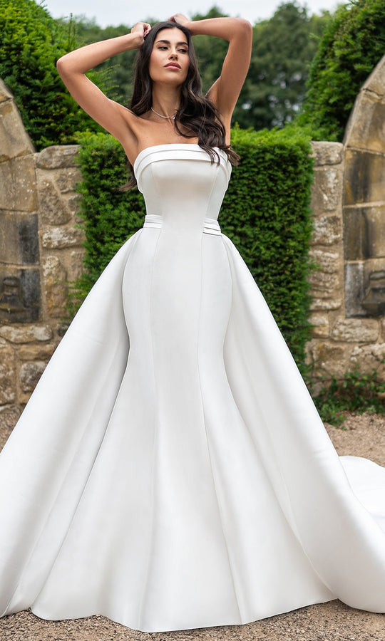 Rachel Allan RB4240 - Strapless Satin A-Line Bridal Gown