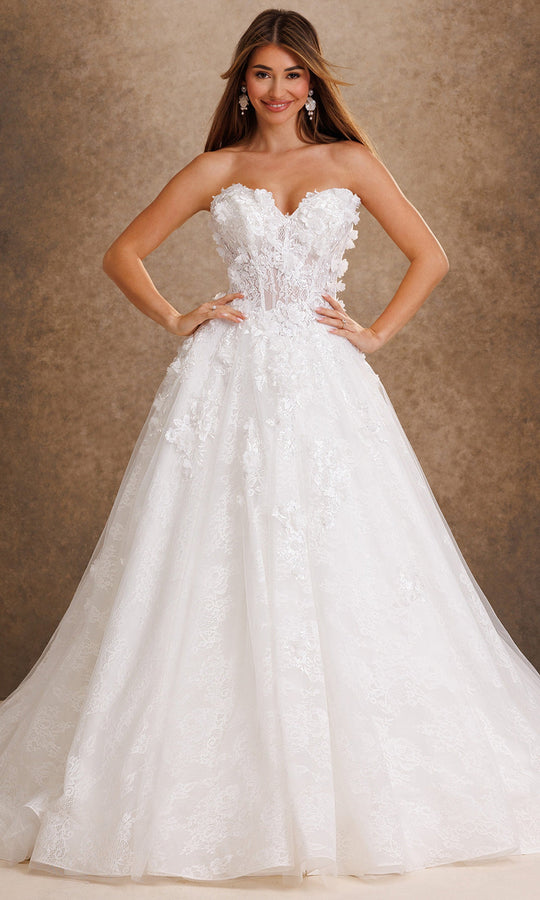 Rachel Allan Bridal RB4249 - Embroidered Tulle Sweetheart Gown