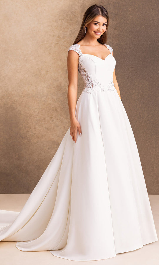 Rachel Allan Bridal RB4250 - Cap Sleeve A-Line Applique Gown