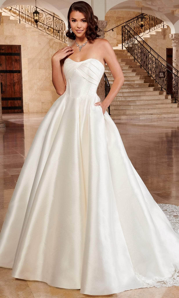 Rachel Allan Bridal RB5002 - Mikado Corseted A-line Bridal Gown  Couture  Candy