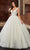 Rachel Allan Bridal RB6116 - Plunging V-Neck Bridal Gown With Cape Ball Gowns