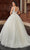 Rachel Allan Bridal RB6116 - Plunging V-Neck Bridal Gown With Cape Ball Gowns