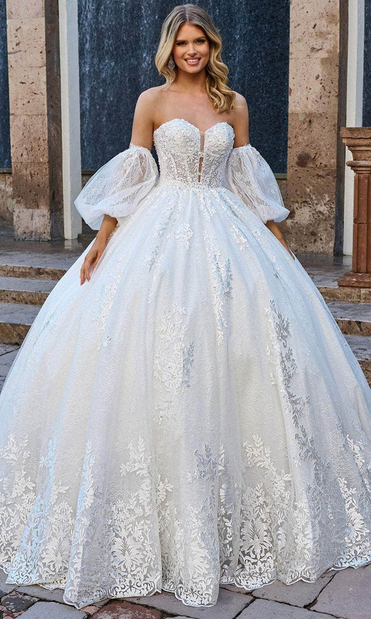 Rachel Allan Bridal RB6154 - Sweetheart Embroidered Bridal Gown