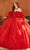 Rachel Allan MQ1103 - Puff Sleeve Quinceanera Ballgown Quinceanera Dresses 0 / Red