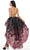 Rachel Allan Prom 7168 - Sleeveless Lace-Up High-Low Dress Prom Dresses 0 / Navy