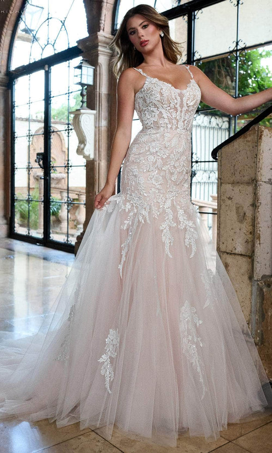 Rachel Allan RB2206 - Beaded Lace Mermaid Wedding Gown