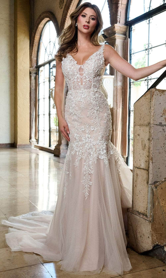 Rachel Allan RB2209 - Bridal Gown with Beaded Illusion Bodice