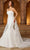 Rachel Allan RB3182 - Strapless Embroidered Cape Bridal Gown Bridal Dresses