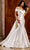 Rachel Allan RB3188 - Plunging V-Neck Overskirt Bridal Gown Bridal Dresses 0 / Ivory