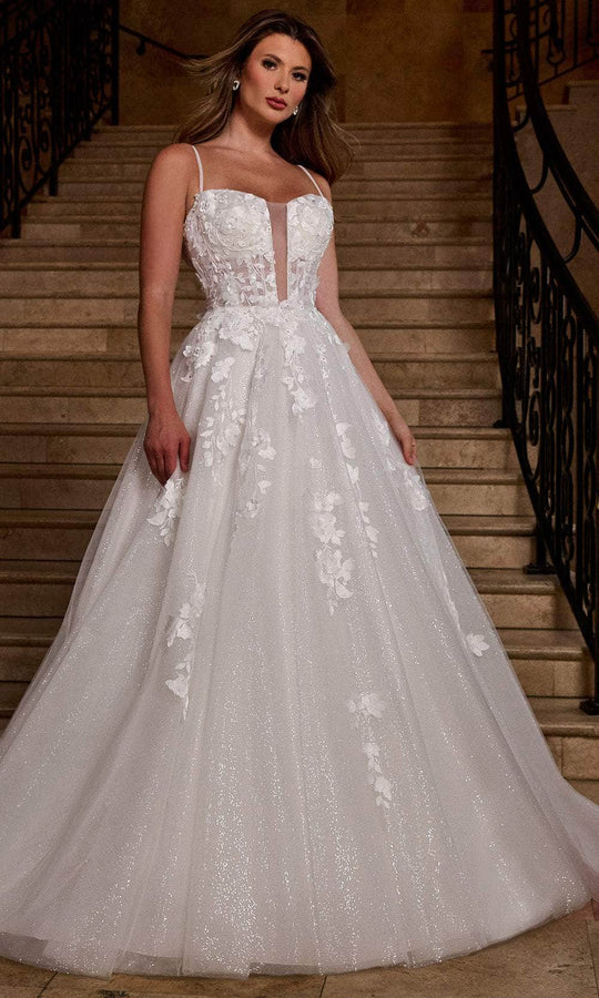 Rachel Allan RB5084 - Floral Sweetheart Wedding Gown