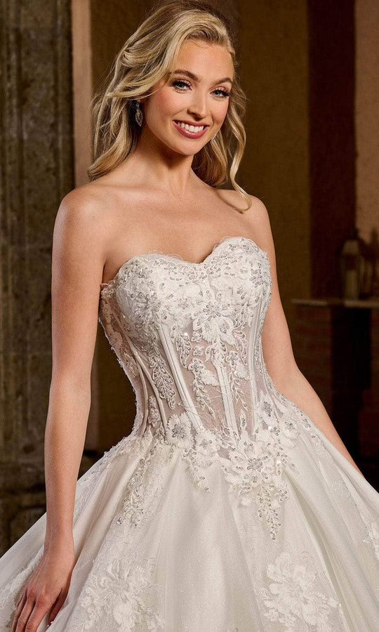 Rachel Allan RB6126 - Glitter Tulle Ball Gown with Corset Bodice