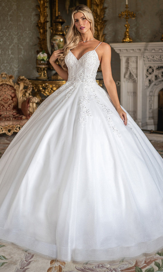 Rachel Allan RB6196 - Lace Corset Strapless Ball Gown