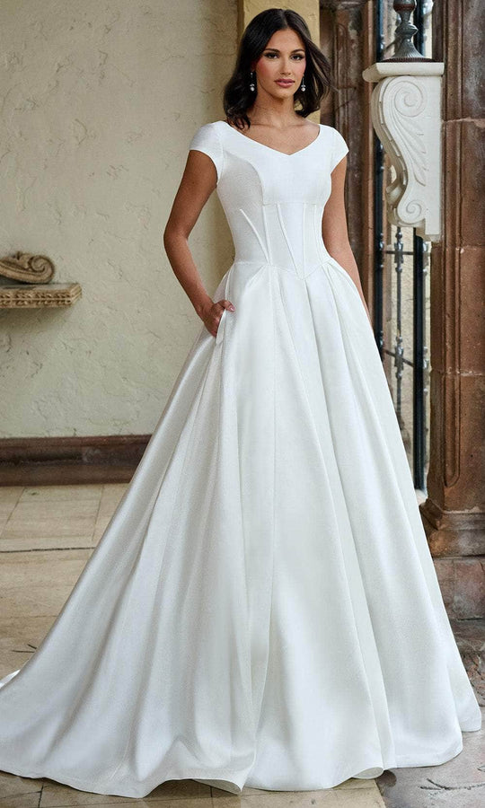 Rachel Allan RB7000 - Classic Mikado A-Line Bridal Gown