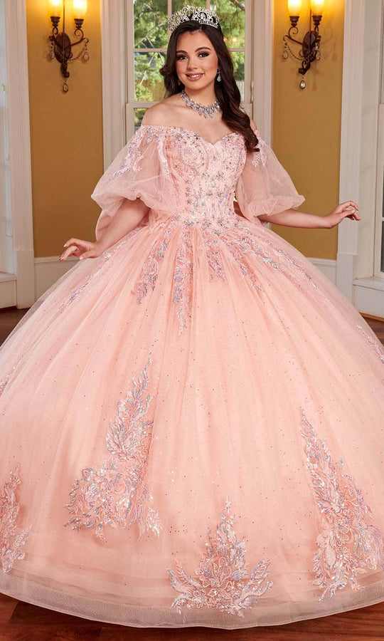 Rachel Allan RQ1110 - Puff Off Shoulder Quinceanera Ballgown