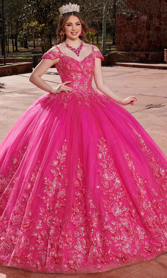 Rachel Allan RQ1126 - Applique Quinceanera Ballgown