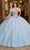 Rachel Allan RQ1130 - Beaded Strapless Ballgown Quinceanera Dresses 0 / Lilac Light Blue