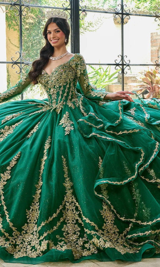 Rachel Allan RQ1137 - Embellished Sweetheart Neck Ballgown