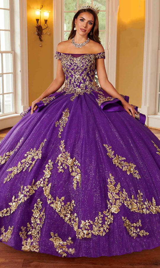 Rachel Allan RQ2162 - Off Shoulder Quinceanera Ballgown