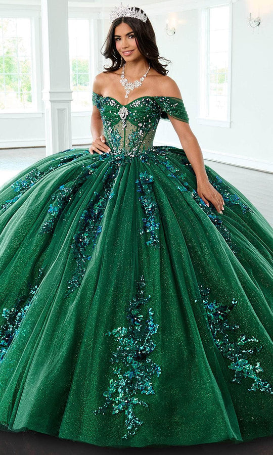 Rachel Allan RQ2224 - Strapless Sequin Appliqued Ballgown