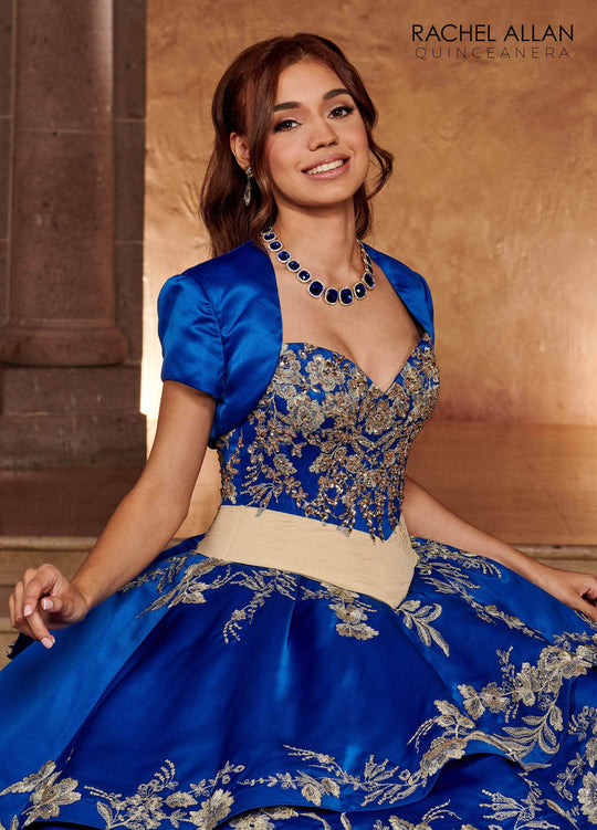 Rachel Allan RQ3104 - Sweetheart Organza Ruffle Ballgown