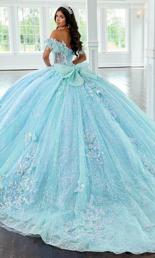 Rachel Allan RQ3149 - Butterfly Applique Sweetheart Ballgown