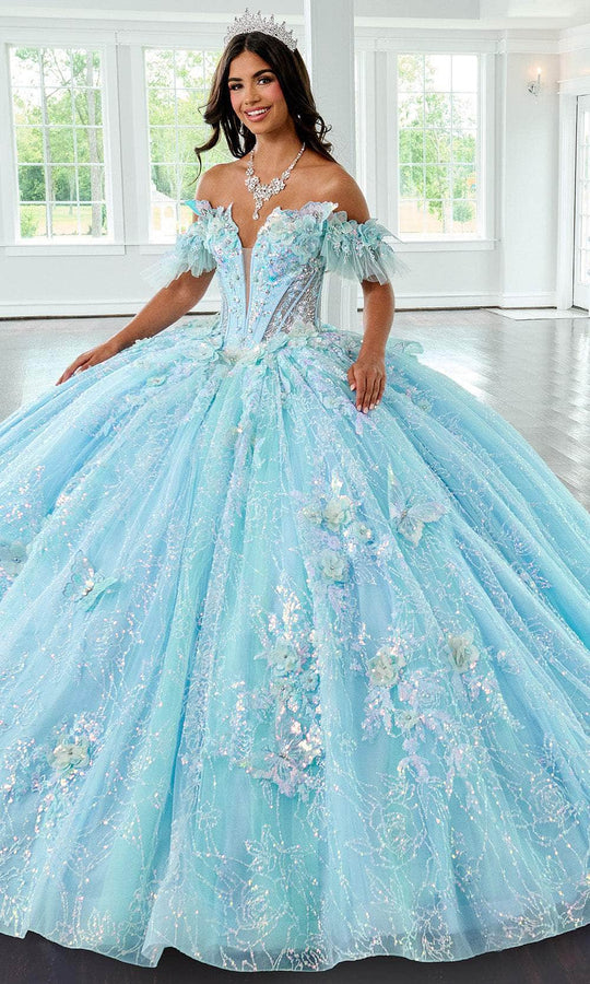 Rachel Allan RQ3149 - Butterfly Applique Sweetheart Ballgown
