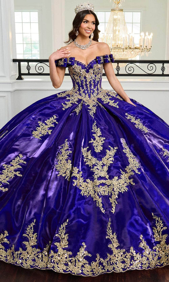 Rachel Allan RQ3151 - Bow Accent Off Shoulder Ballgown