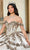 Rachel Allan RQ5001 - Embellished With Gold Applique Ballgown Ball Gowns