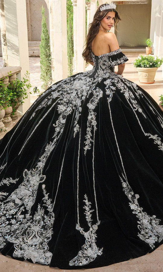 Rachel Allan RQ5011 - Off-Shoulder Velvet Ballgown