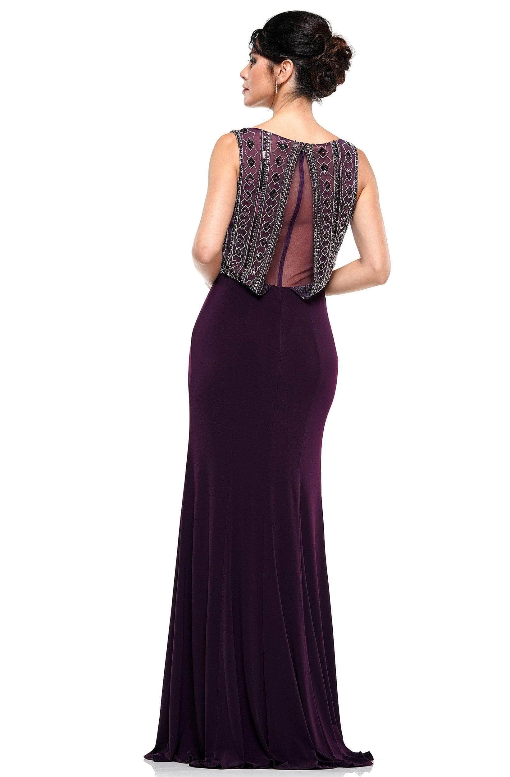 Rina Di Montella RD2609 - Beaded Sheer Evening Dress – Couture Candy