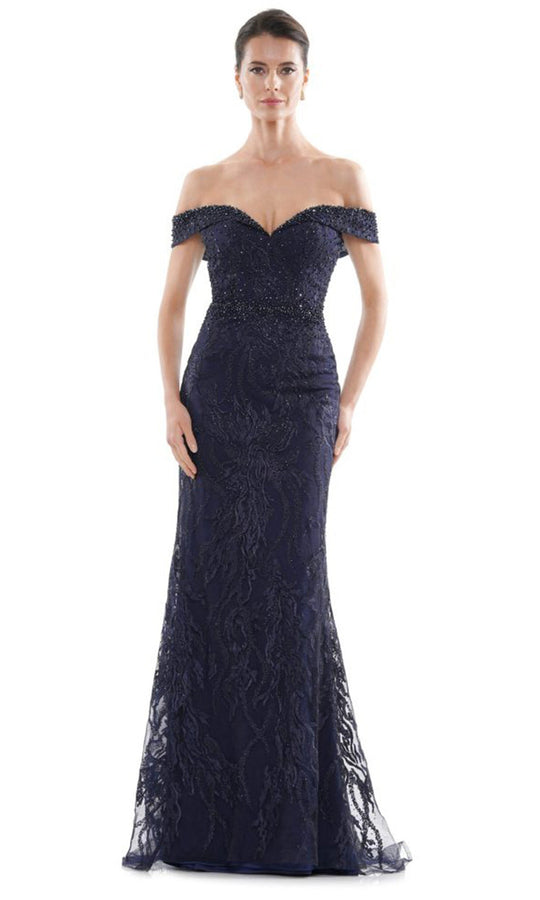 Rina di Montella RD2713-1 - Embroidered Mesh Sheath Formal Dress
