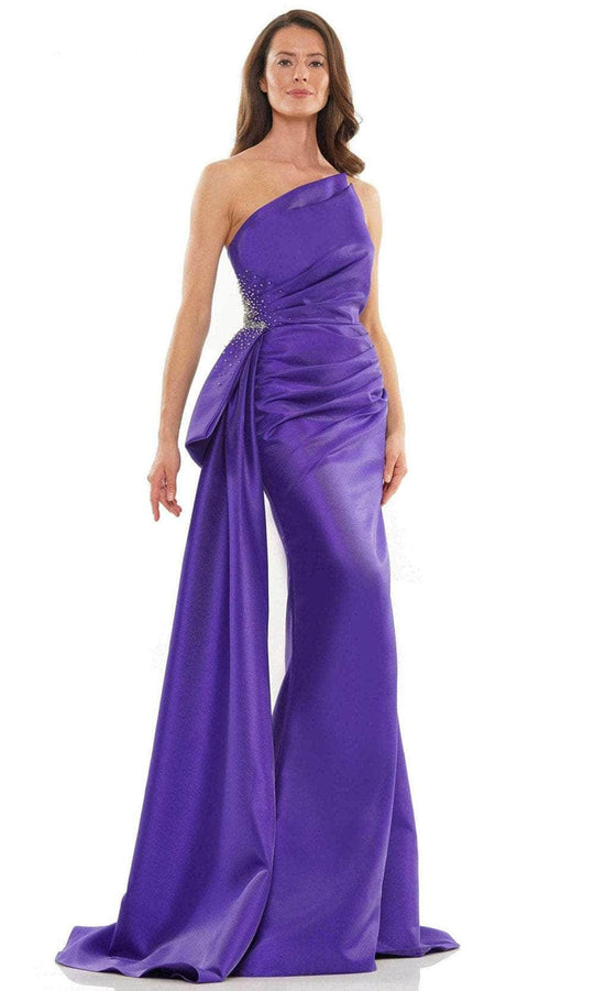 Rina di Montella RD2750-1 - One Shoulder Gown with Cascade Drape