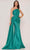 Rina Di Montella RD2750 - Strapless Draped Evening Dress Evening Dresses 4 / Emerald