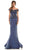 Rina di Montella RD2785 - Beaded Off-Shoulder Evening Gown Evening Dresses 4 / Navy