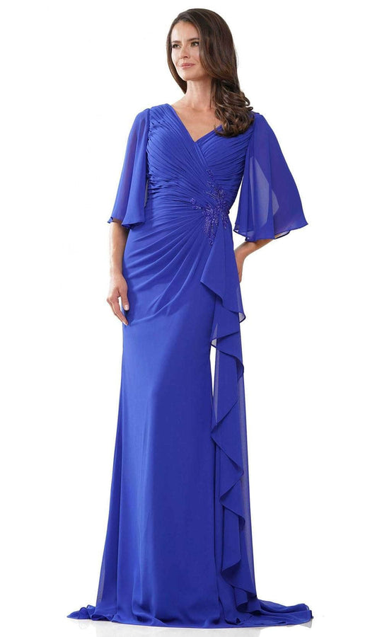 Rina Di Montella RD2935 - V-Neck Chiffon Evening Dress