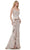 Rina di Montella RD2936 - Strapless Side Ruffle Evening Gown Evening Dresses 4 / Gold Taupe