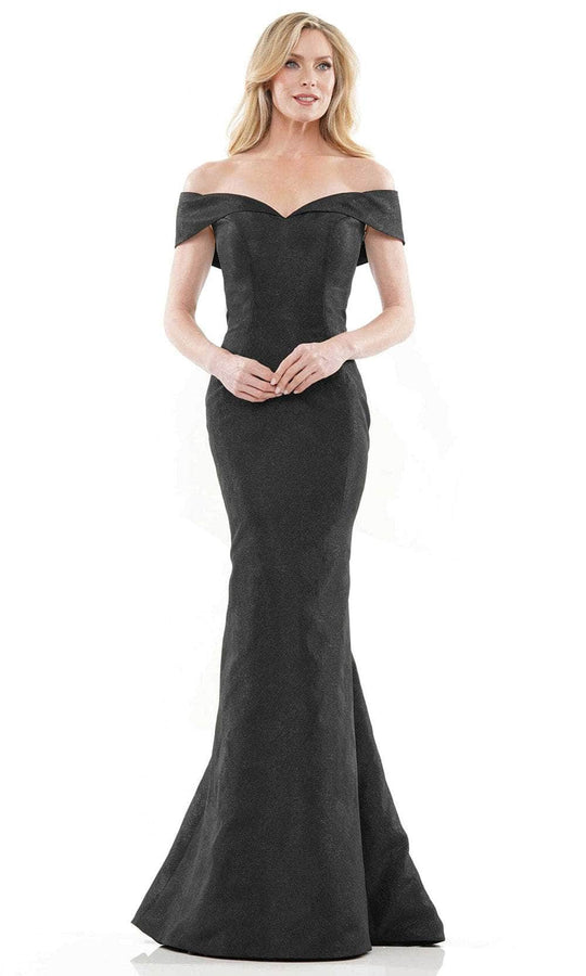Rina di Montella RD2937-1 - Mermaid Jacquard Off Shoulder Gown