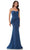 Rina di Montella RD2948 - Sweetheart Peplum Evening Gown Evening Dresses 4 / Teal