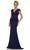 Rina di Montella RD2971 - V-Neck Cap Sleeve Long Gown Mother of the Bride Dresses