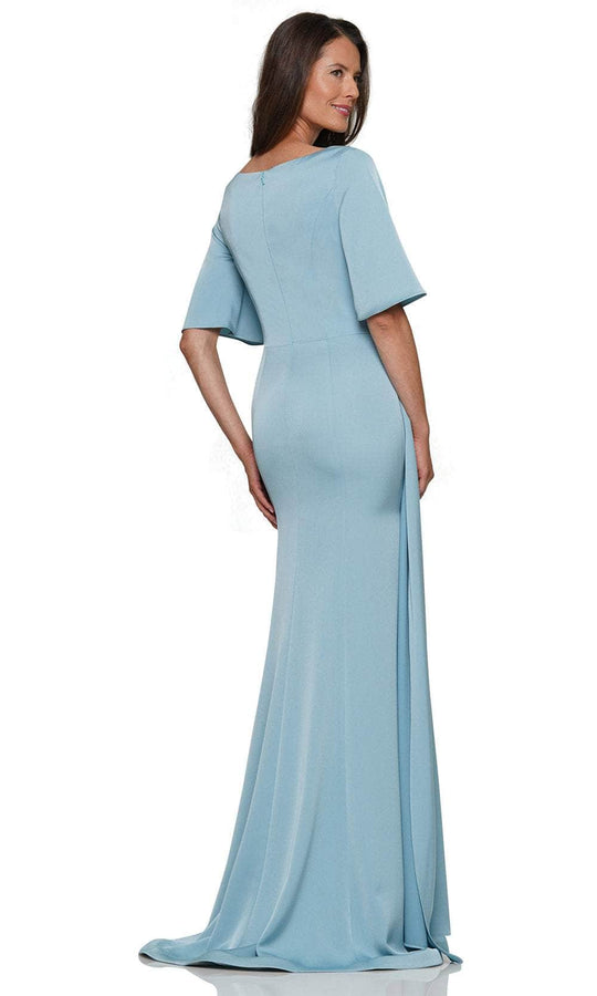 Rina di Montella RD2974 - Surplice V-Neck Pleated Formal Gown