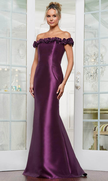 Rina Di Montella RD3205 - Long Mikado Mermaid Dress - Off Shoulder