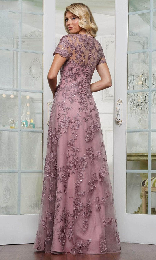 Rina Di Montella RD3248 - Beaded Illusion A-line Gown